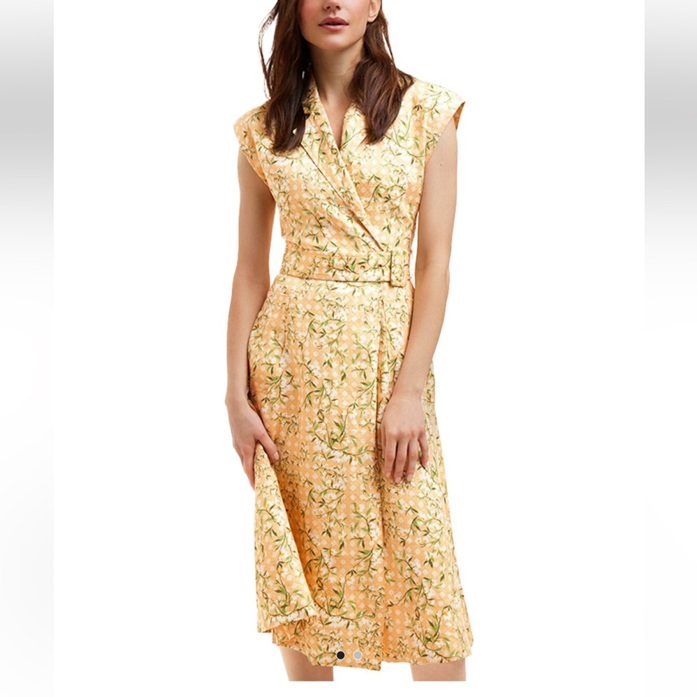 Draper James Addison Short Sleeve Linen Midi Shirtdress